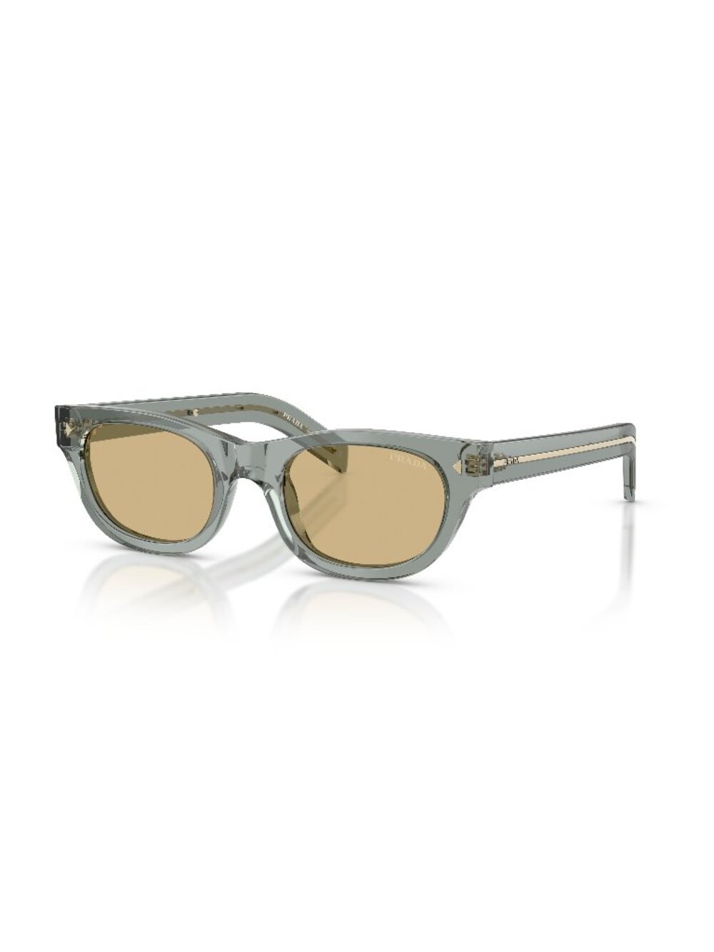 New Prada Men's Sunglasses Brown Lens Acetate Frame PR C09S 21J70R 51